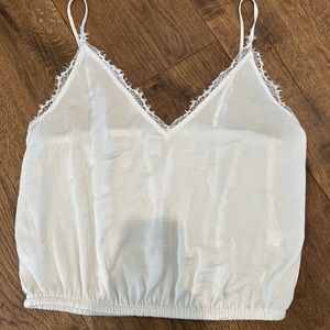 EXPRESS White Lace Tank-top